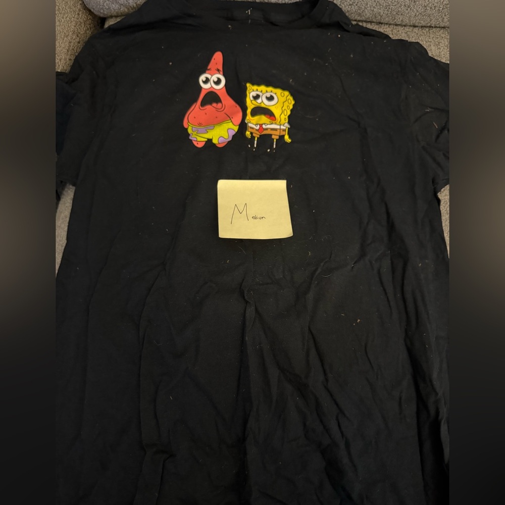 T.J.Maxx Black Kids Tee with Cartoon Print